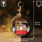 Custom Name Funny Christmas Dog Gifts for Dog Lovers - Personalized Candlelight Lantern Ornament