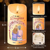 Never Forget That I Love You - Family Personalized Custom LED Candle - Christmas Gift For Mom, Daughter