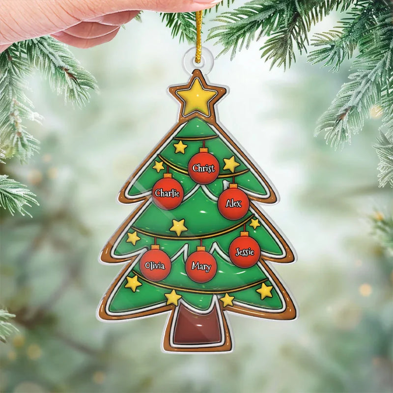 Family Shines Brightest When We Are Together - Family Personalized Custom 3D Inflated Effect Printed Ornament - Acrylic Custom Shaped - Christmas Gift For Family Members