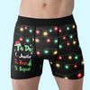 Grinch To Do List - Funny Personalized Custom Boxer Briefs, Men's Boxers - Christmas Gift For Boyfriend, Husband, Anniversary