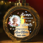 Custom Photo Memorial Gifts - Personalized Candlelight Lantern Ornament