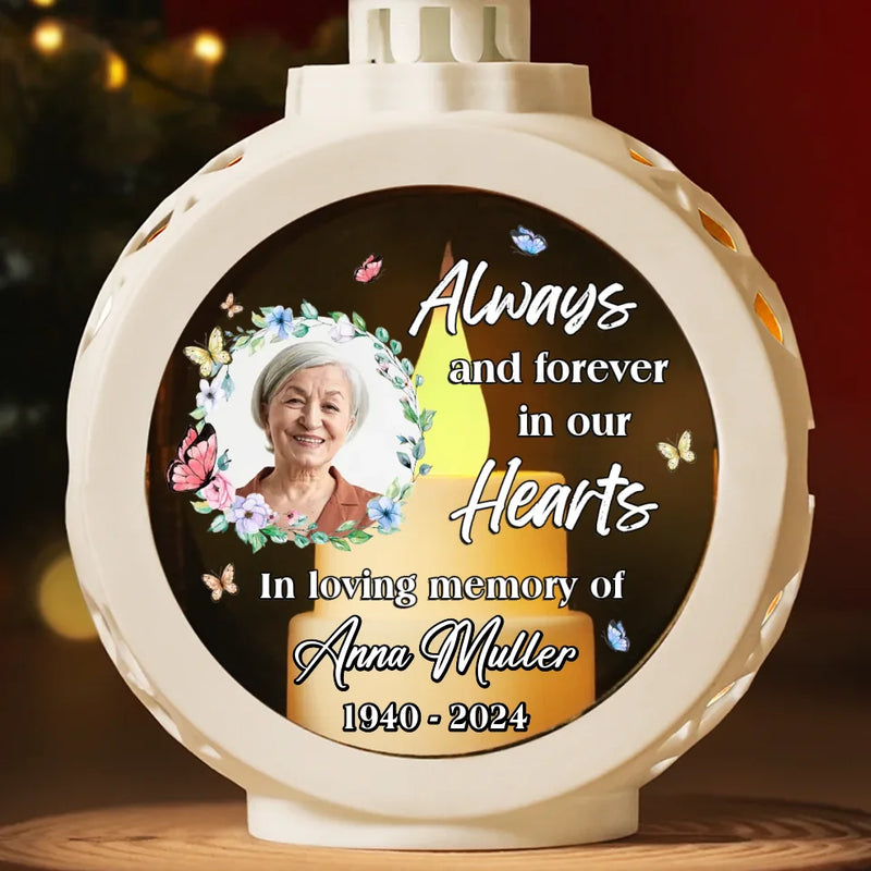 Custom Photo Memorial Gifts - Personalized Candlelight Lantern Ornament