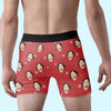Custom Photo Good Vibes Come From Comfort And Laughter - Funny Personalized Custom Boxer Briefs, Men's Boxers - Christmas Gift For Boyfriend, Husband, Anniversary
