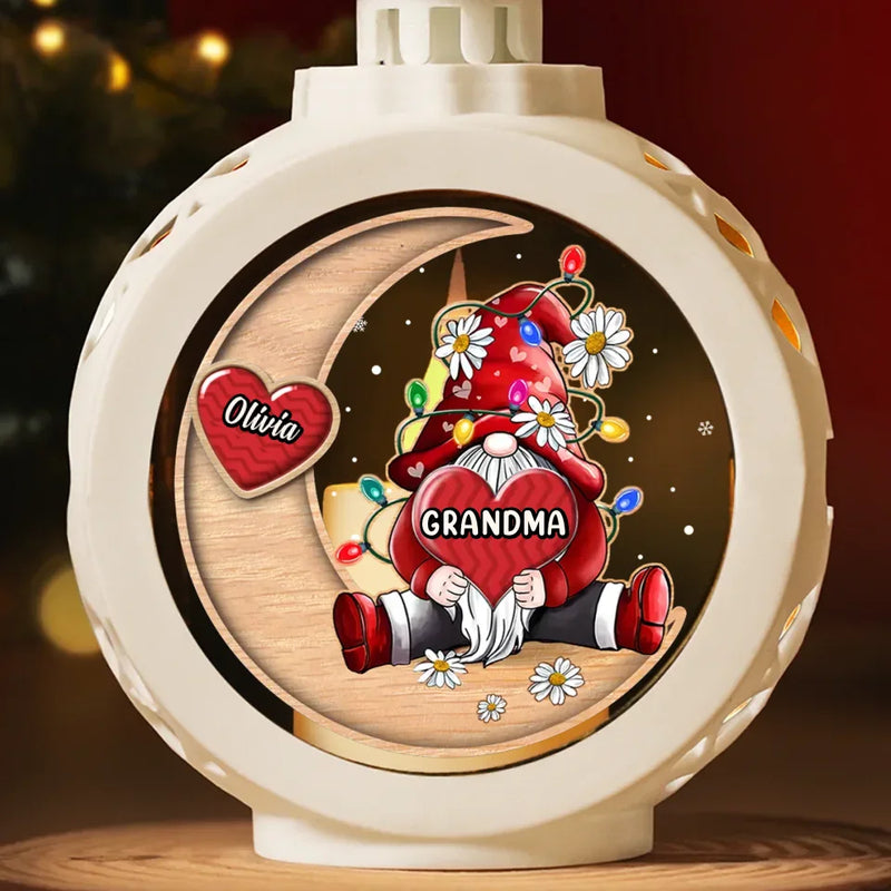 In My Heart, My Grandkids Hold A Special Spot That Never Fades - Family Personalized Custom Candlelight Lantern Ornament - Christmas Gift For Mom, Grandma