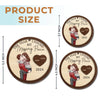 The Year I Discovered My Heart’s Missing Link - Couple Personalized Custom Ornament - Wood Custom Shaped - Christmas Gift For Husband Wife, Anniversary