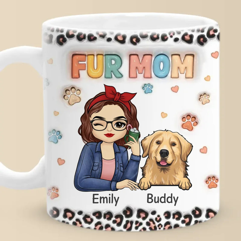 Custom Name Dog Mom Gifts for Dog Lovers - Personalized Mugs