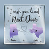 Distance Is Not Our Problem - Bestie Personalized Custom Square Shaped Acrylic Plaque - Gift For Best Friends, BFF, Sisters