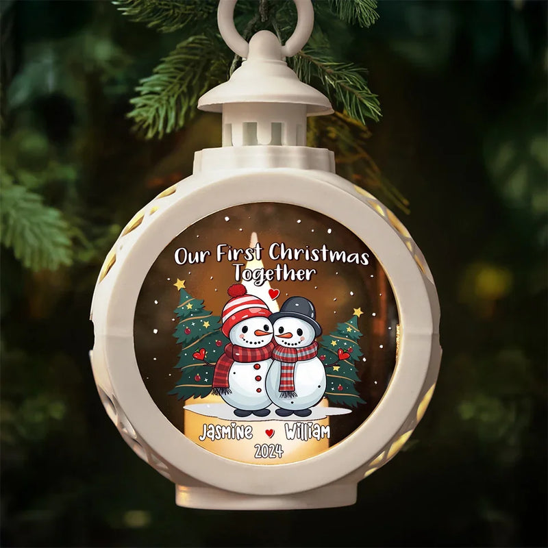 New Traditions, Endless Love - Couple Personalized Custom Candlelight Lantern Ornament - Christmas Gift For Husband Wife, Anniversary, First Christmas