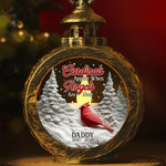 Custom Cardinal Memorial Christmas Gifts - Personalized Candlelight Lantern Ornament