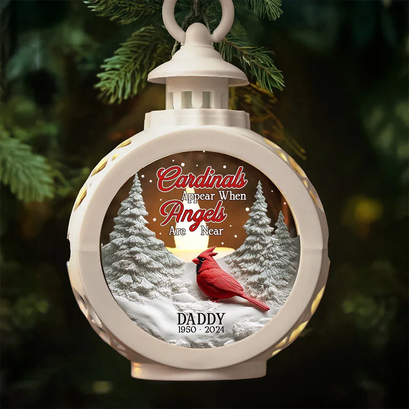 Forever Missed, But Never Forgotten - Memorial Personalized Custom Candlelight Lantern Ornament - Sympathy Gift, Christmas Gift For Family Members
