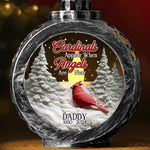Custom Cardinal Memorial Christmas Gifts - Personalized Candlelight Lantern Ornament