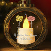 Happiness Is Your Best Friend Being Your Sister - Bestie Candlelight Lantern Ornament - Christmas Gift For Best Friends, BFF, Sisters
