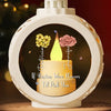 Happiness Is Your Best Friend Being Your Sister - Bestie Candlelight Lantern Ornament - Christmas Gift For Best Friends, BFF, Sisters
