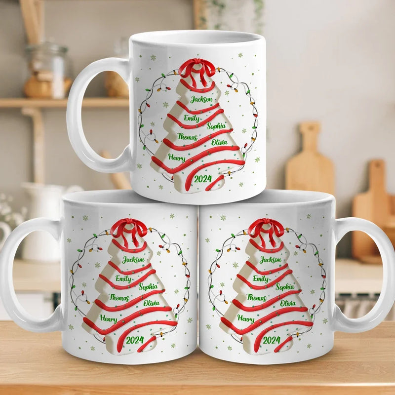 Custom Name Christmas Family Gifts - Personalized Mugs