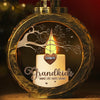 Grandkids Make Life More Grand - Family Personalized Custom Candlelight Lantern Ornament - Christmas Gift For Grandma, Grandpa, Grandkid
