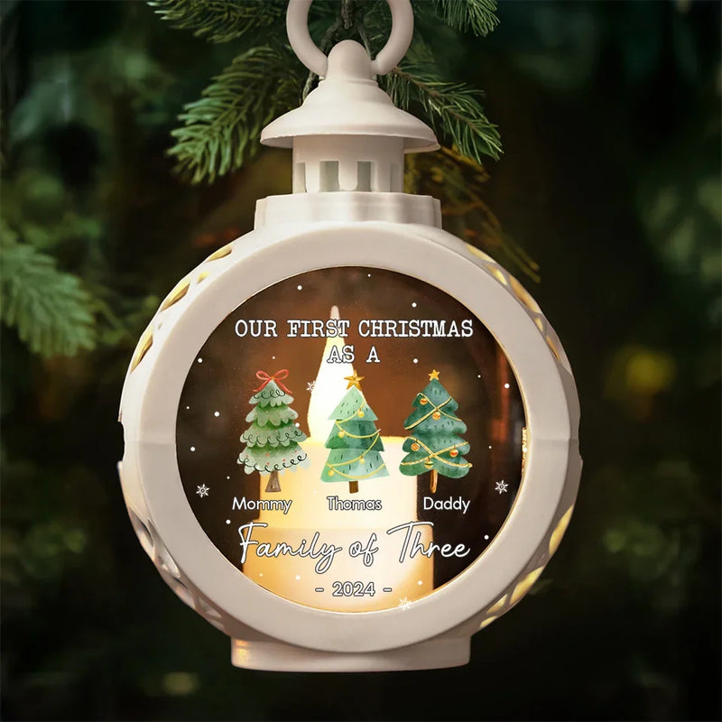 Family, The Best Gift Of All - Family Personalized Custom Candlelight Lantern Ornament - Christmas Gift For Family Members, First Christmas