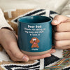 A Little Peek From A Big Heart - Dog Personalized Custom Printed Pottery Mug - Gift For Pet Owners, Pet Lovers