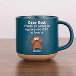 Custom Funny Dog Dad Gifts - Personalized Pottery Mug