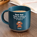 Custom Funny Dog Dad Gifts - Personalized Pottery Mug
