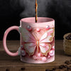 Love Is Like A Butterfly, Rare And Gentle - Bestie Personalized Custom 3D Inflated Effect Printed Accent Mug - Birthday Gift, Christmas Gift For Best Friends, BFF, Sisters, Mom, Daughter
