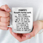 Custom Name Funny Work Gifts for Coworkers - Personalized Mugs