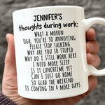 Custom Name Funny Work Gifts for Coworkers - Personalized Mugs