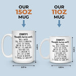 Custom Name Funny Work Gifts for Coworkers - Personalized Mugs