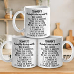 Custom Name Funny Work Gifts for Coworkers - Personalized Mugs