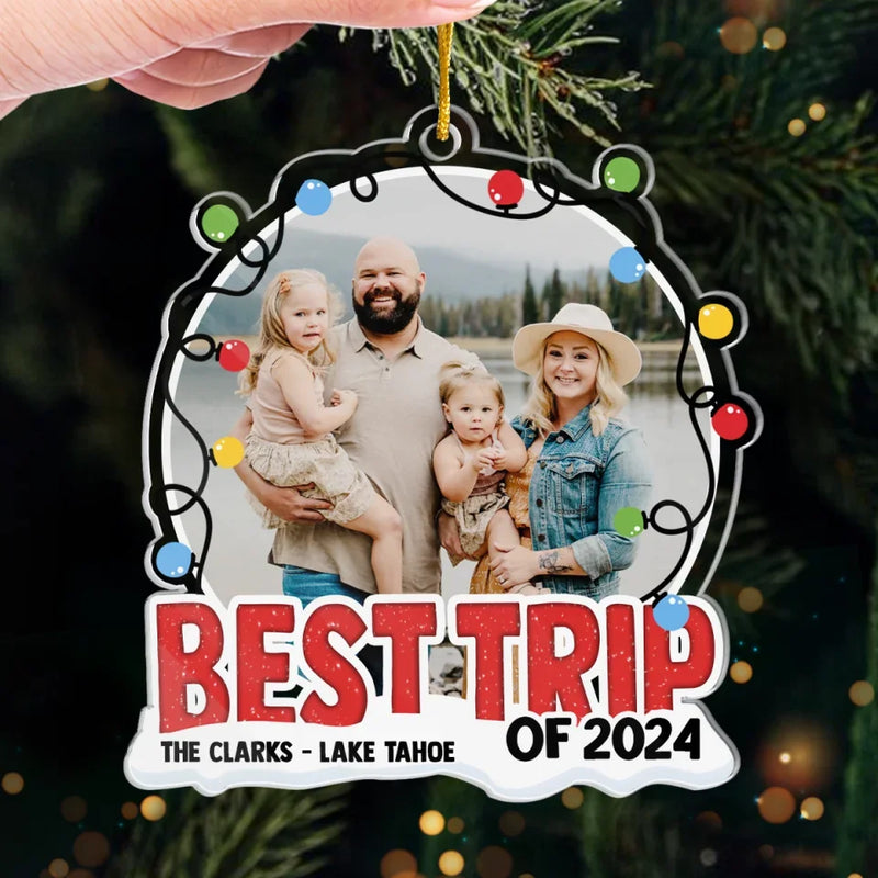 Together Is Our Favorite Place To Be - Family Personalized Custom Ornament - Acrylic Custom Shaped - Christmas Gift For Family Members