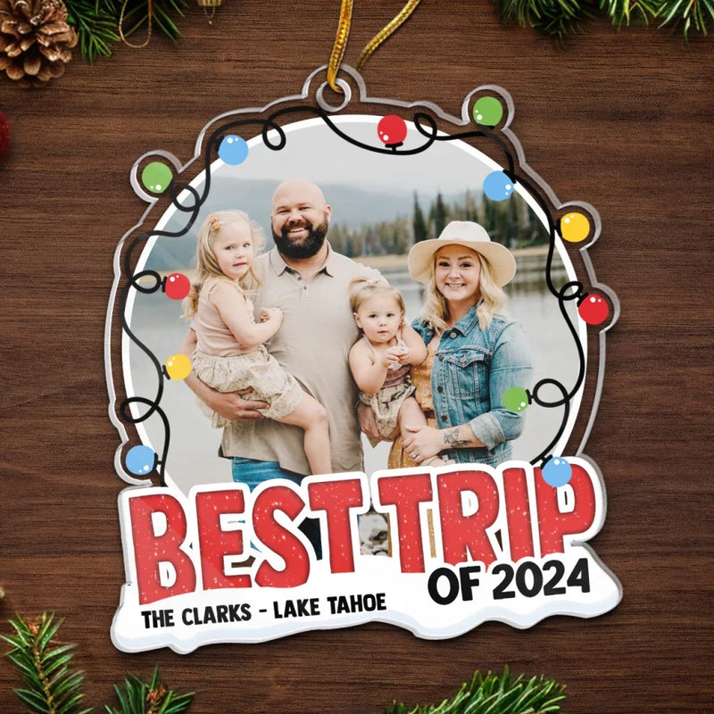 Together Is Our Favorite Place To Be - Family Personalized Custom Ornament - Acrylic Custom Shaped - Christmas Gift For Family Members