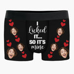 Custom Photo Funny Couple Gifts - Personalized Boxer Briefs