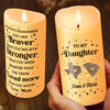 Always Remember You Are Stronger Than You Seem - Family Personalized Custom LED Candle - Christmas Gift For Mom, Daughter