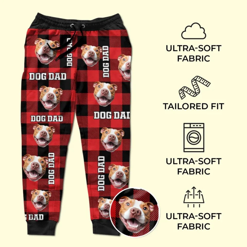 Custom Photo Christmas Cuddles With My Pet - Dog & Cat Personalized Custom Unisex Sweatpants - Christmas Gift For Pet Owners, Pet Lovers