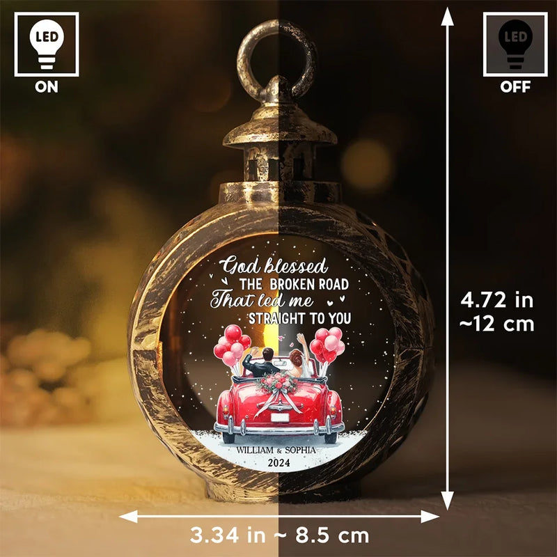 Love Is The Light That Guides Our Way - Couple Personalized Custom Candlelight Lantern Ornament - Christmas Gift For Husband Wife, Anniversary, First Christmas