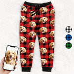 Custom Pet Photo Plaid Gifts for Dog Lovers - Personalized Lounge & Sweatpants