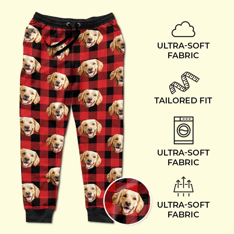Custom Photo Pets Make The Holidays Paws-Itively Perfect - Dog & Cat Personalized Custom Unisex Sweatpants - Christmas Gift For Pet Owners, Pet Lovers