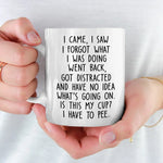Funny Distracted Coffee Humor Gift - Mugs