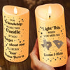 Our Friendship Is Like This Candle - Bestie Personalized Custom LED Candle - Christmas Gift For Best Friends, BFF, Sisters