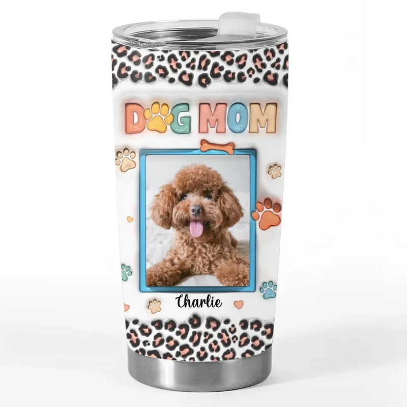 Custom Photo Furry Faces Make Every Moment More Joyful - Dog & Cat Personalized Custom 3D Inflated Effect Printed Tumbler - Christmas Gift For Pet Owners, Pet Lovers