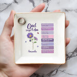 Custom Name Christian Affirmation Gifts - Personalized Jewelry Dish