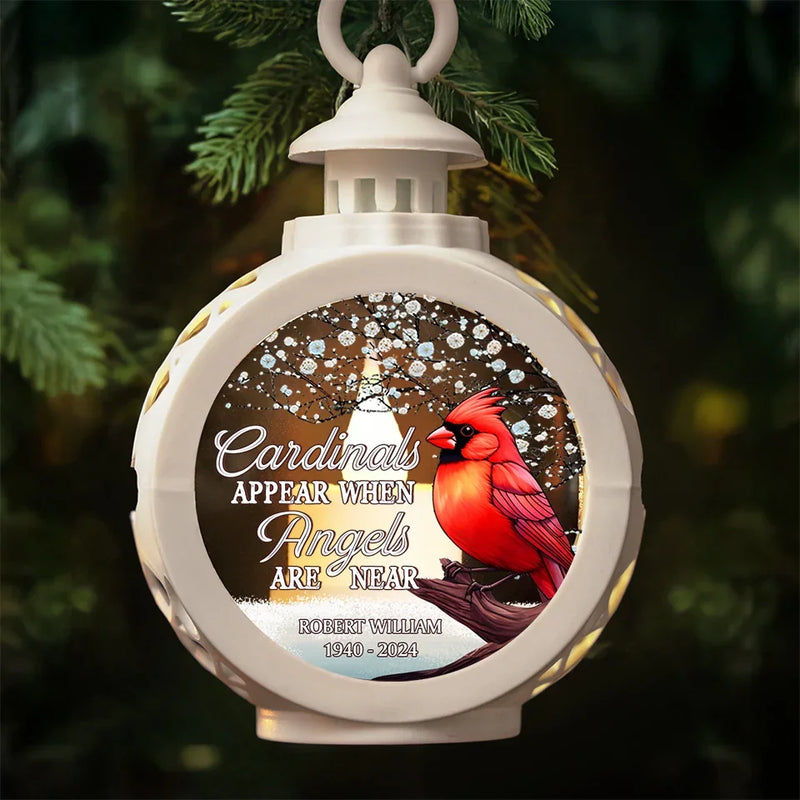 A Soul So Loved Can Never Be Forgotten - Memorial Personalized Custom Candlelight Lantern Ornament - Sympathy Gift, Christmas Gift For Family Members