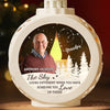 Custom Photo The Sky Looks Different When You Have Someone You Love Up There - Memorial Personalized Custom Candlelight Lantern Ornament - Sympathy Gift, Christmas Gift For Family Members