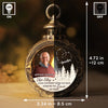 Custom Photo The Sky Looks Different When You Have Someone You Love Up There - Memorial Personalized Custom Candlelight Lantern Ornament - Sympathy Gift, Christmas Gift For Family Members
