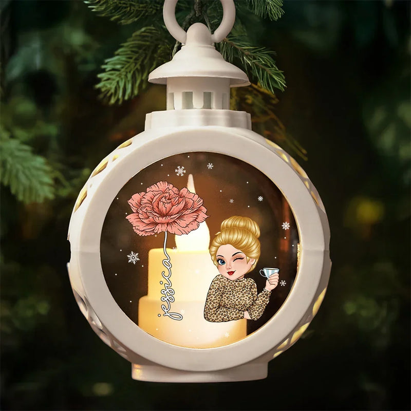 Creating My Own Holiday Magic - Family Personalized Custom Candlelight Lantern Ornament - Christmas Gift For Family Members