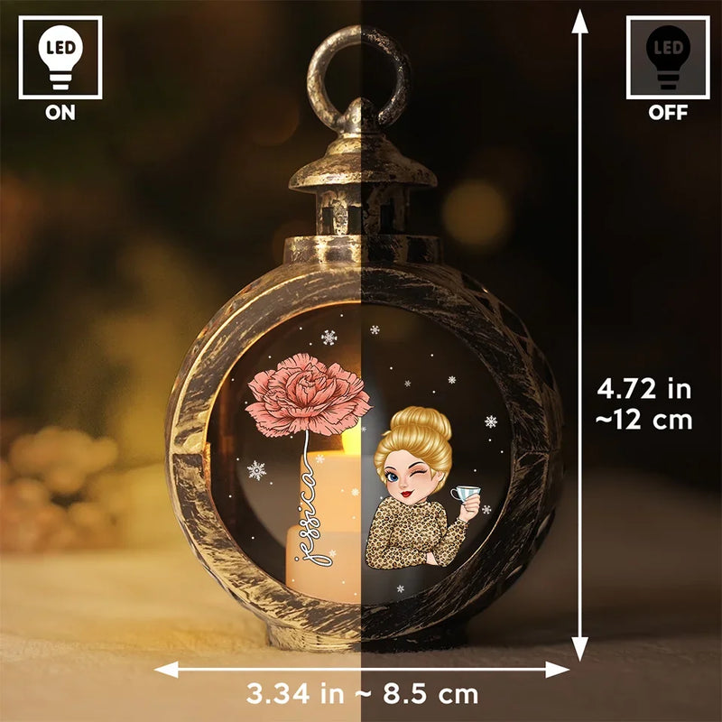 Creating My Own Holiday Magic - Family Personalized Custom Candlelight Lantern Ornament - Christmas Gift For Family Members