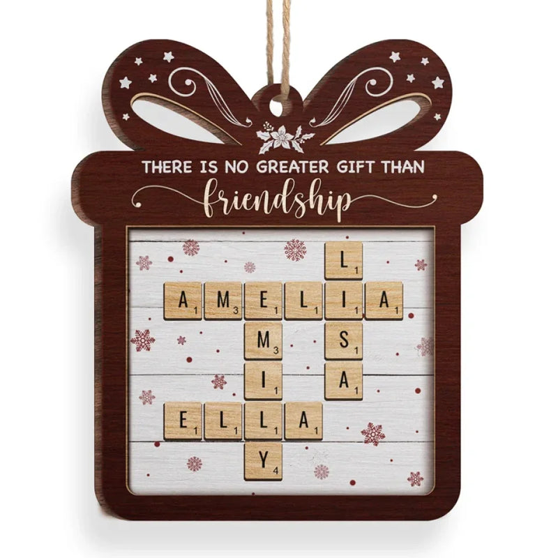 Custom Name Friendship Christmas Gifts - Personalized Ornament