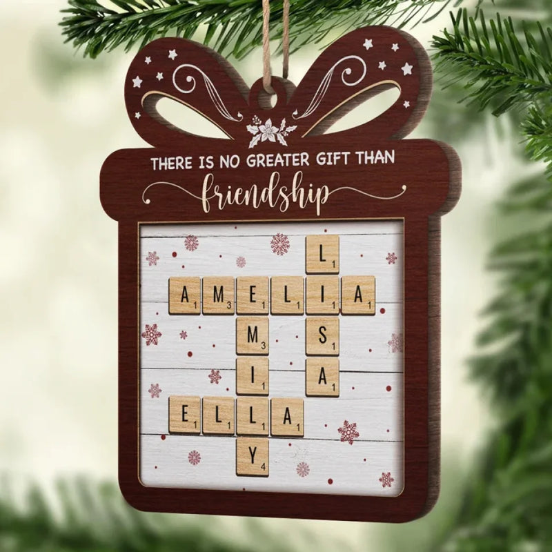 Custom Name Friendship Christmas Gifts - Personalized Ornament