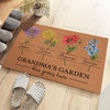 Love Grows Here - Family Personalized Custom Home Decor Decorative Mat - Christmas Gift, House Warming Gift For Grandma, Grandparents