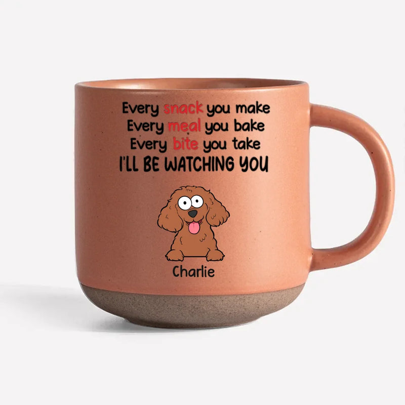 Pawsitively In Love With My Four-Legged Bestie - Dog & Cat Personalized Custom Printed Pottery Mug - Gift For Pet Owners, Pet Lovers