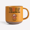 Pawsitively In Love With My Four-Legged Bestie - Dog & Cat Personalized Custom Printed Pottery Mug - Gift For Pet Owners, Pet Lovers